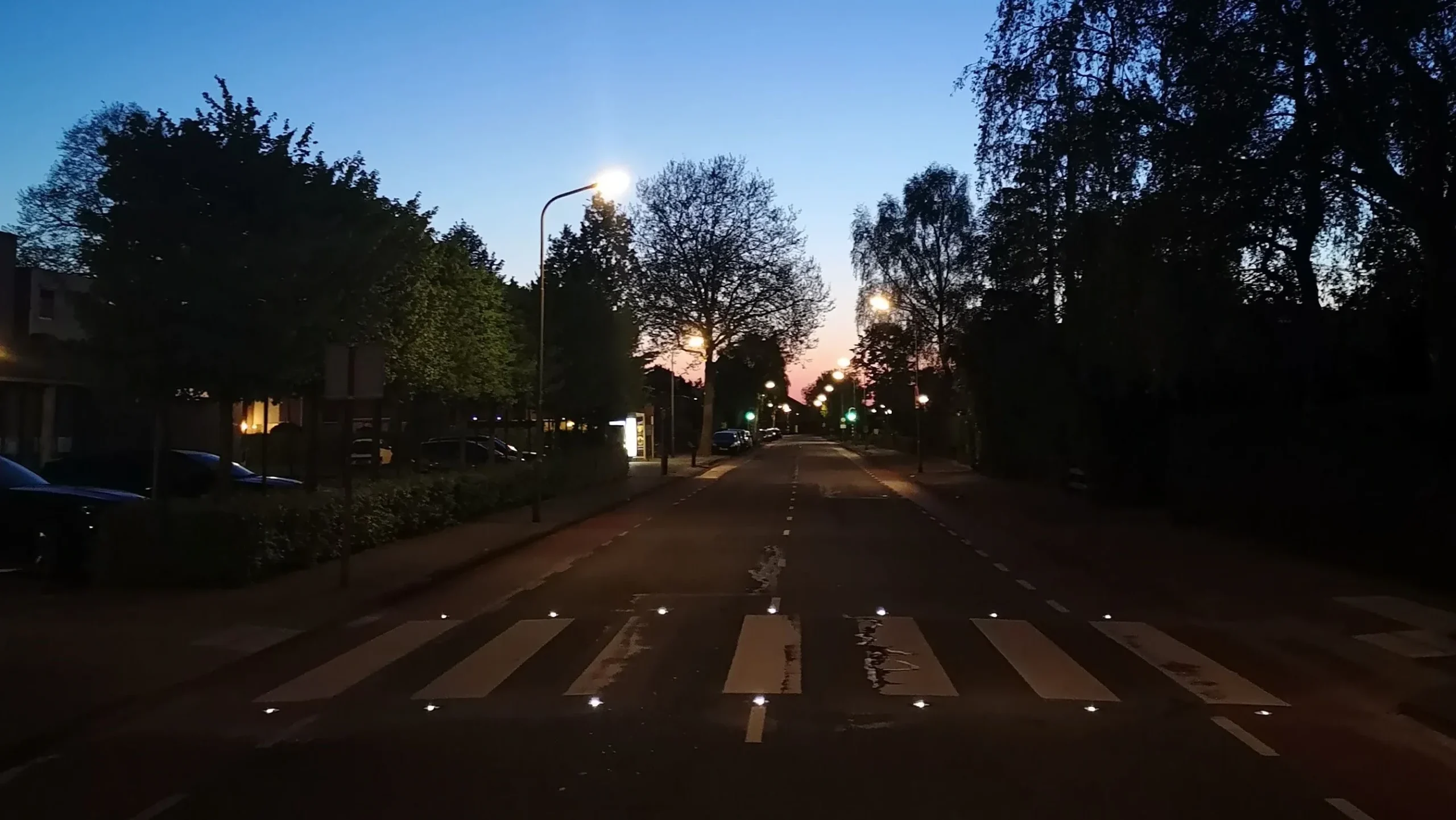 Road studs for pedestrian crossings
